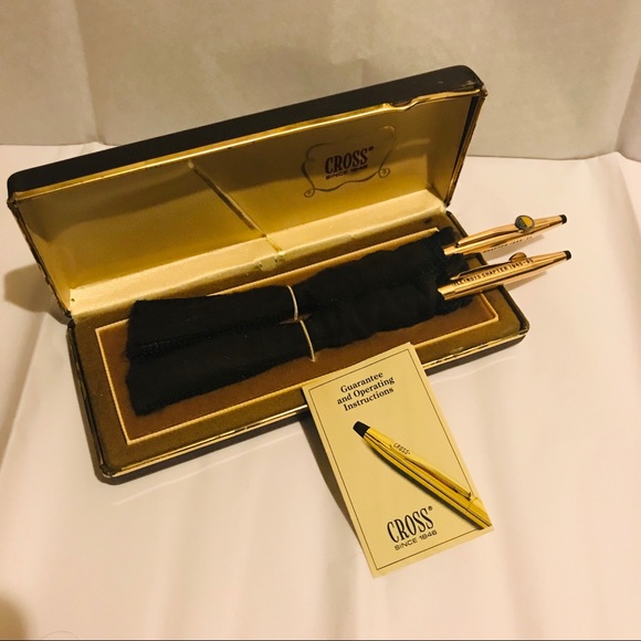 Other - 14K Gold Filled Cross Pen And Pencil Set NECA